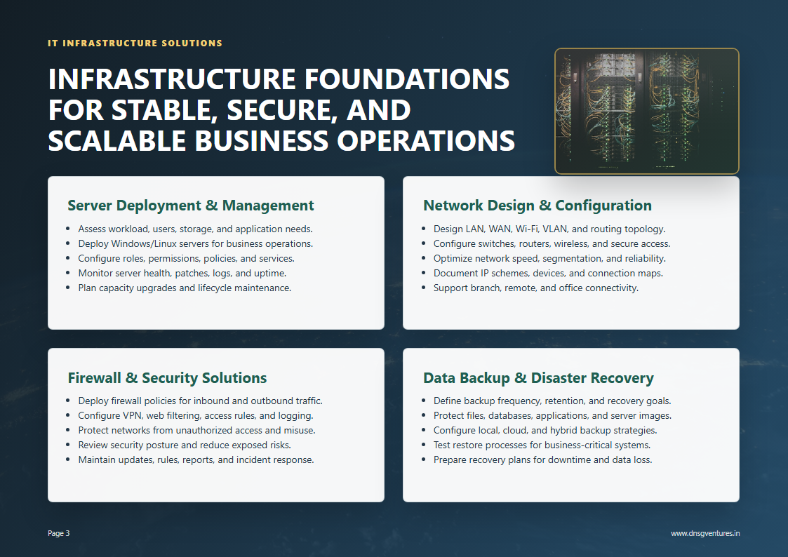 Infrastructure foundations and managed services